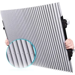 Sunfree Sonnenschutz Frontscheibenrollo Plissee für Wohnmobil Campingbus (70 cm)