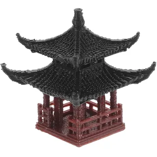 Cabilock Japanische Steinlaterne Mini Pagode Statue Asiatische Deko Garten Skulptur Bonsai Pavillion Miniatur Dekoration Aquarium Ornamente Chinesische Gartendeko Feengarten Zubehör