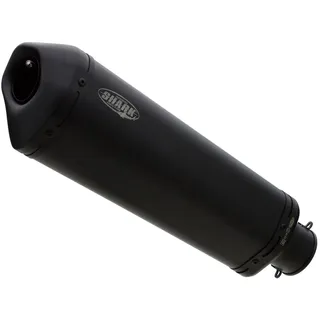 Shark exhaust DSX-10 Edelstahl beschichtet schwarz-matt, schwarz