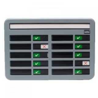 Nobo Anwesenheitstafel (An-/Abwesenheit für 10 Namen)