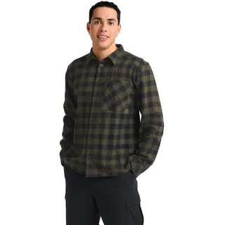 Jack Wolfskin Flanellhemd kariert Obsidian Moss M