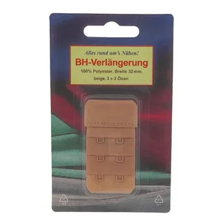 Zettl GmbH BH-Verlängerung BH-Verlängerung 2-reihig 32mm beige (Stück, 1 St), BH-Verlängerung BH-Extender BH-Verlängerungsstück BH-Erweiterung B beige|braun 32 mm