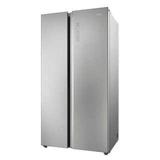 Haier Side-by-Side SBS Series 7 HSW79F18ANMM, XXL-Kapazität: Über 600 Liter Fassungsvermögen, silberfarben