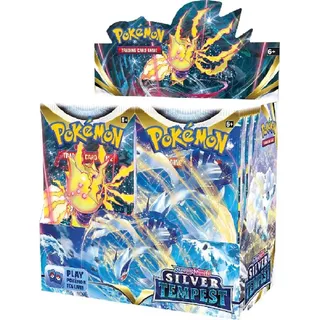 Nintendo Pokémon Sword Shield Silver Tempest Booster Display (36 Booster) - englisch