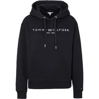 Tommy Hilfiger Kapuzensweatshirt »MDRN REG CORP LOGO HOODIE«, mit gesticktem Logo-Schriftzug, blau