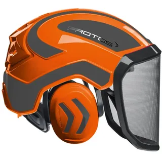 Protos Forsthelm Integral FOREST" - orange/grau