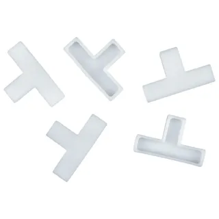Masidef Fliesen-t-stücke 4 Mm 250stk Kunststoff Fliesenwerkzeug Fliesenkeile Fugenkeile