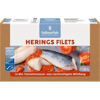 Followfood followfish Heringsfilet in Bio-Tomatensauce