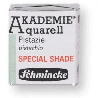 Schmincke – Akademie® Aquarell, 1/2 Näpfchen, 16 905 044 Pistazie, pastellige Sondertöne, hoch lichtechte Farbtöne, feine Künstler-Aquarellfarben