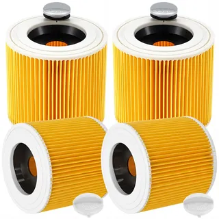 ACOMTUO 4 Stück Ersatzfilter für wd3 filter, Filtration für Filter WD3 WD2 WD1 MV3 MV2 A K KNT NT SE VC, für staubsauger filter/6.414-552.0,Gegen Feinstaub und Gerüche