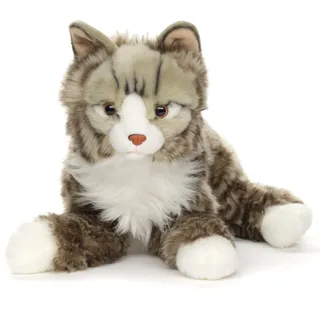 Uni-Toys Norwegische Waldkatze 46 cm (Länge) - Plüsch-Katze - Plüschtier, Kuscheltier