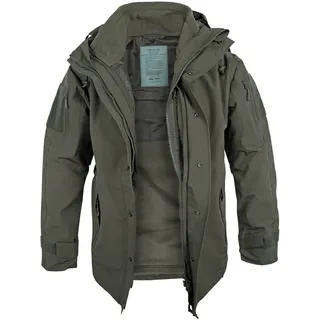 Mil-Tec Nässeschutzjacke m. Fleecejacke Gen. II ranger green, Größe M