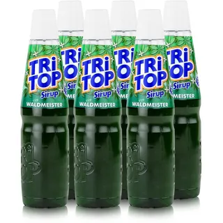 Tri Top Getränke-Sirup Waldmeister 600ml - wenig Zucker - kalorienarm (6er Pack