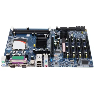 LGA775 Motherboard, Computer-Motherboard für G41 mit 5 PCI-Ports, PCI‐E 16X, Integrierte Grafikkarte/Soundkarte,Industrielles Motherboard