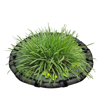 Schwimmende Pflanzeninsel,Schwimmring Für Teichpflanzen - Feinmaschiges Netz 45 cm Teichdekoration für Wassergärten und Gartenteiche mit Fischbesatz