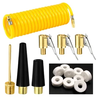 EduPlayte Valve Adapter Set, Bosch Easy Pump Ersatzteile, Fahrradventil Adapter Set, 6-in-1 Ventiladapter Set für Bosch Easy Pump