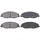 A B S Bremsbelagsatz Scheibenbremse 38426