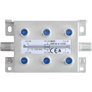 Wisi Abzweiger 6f. 5-1300MHz12,5-17,5dB DM 66 A 1318