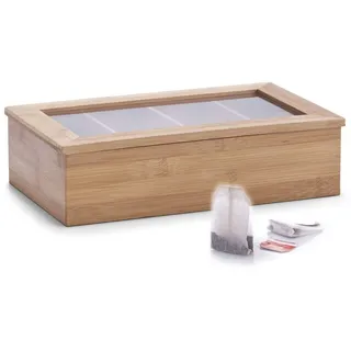 Zeller Present Teebeutelbox Bamboo (LBH 34x20x9 cm, Braun