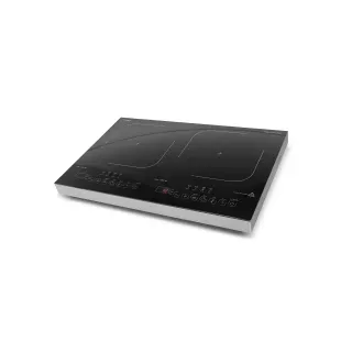 CASO Design CASO ProGourmet 3500 Schwarz, Silber, Arbeitsplatte, 54.5 cm Zonen-Induktionskochfeld, Glas, 2 Zone(n)