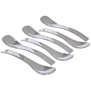 Guzzini Gocce, 6 Dessertlöffeln 10,5 cm - Silber, 2,3 x 10,5 cm - 27140063