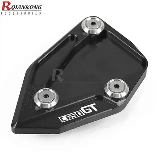 C650 Gt Motorrad Seitenständer Vergrößerung Kickstand Pad Platte Für Bmw C650gt 2012 2013 2014 2015 2016 2017 2018 2019 2020 2022 2022 – Schwarz