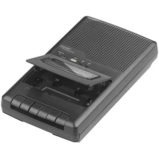 auvisio Kassettenplayer: Mobiler Kassettenspieler & USB-Digitalisierer, Lautsprecher & Mikrofon (Kassettenrekorder, Musikkassetten digitalisieren, Audiokassetten)