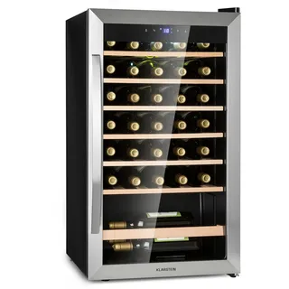 Klarstein Vinamour 32 Uno Weinkühlschrank 1 Zone 95 L / 36 Flaschen 4-18°C Touch