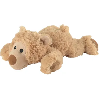 Warmies® Liegender Bär mit Hirse  Lavendelfüllung ca. 32 cm lang in beige Neu