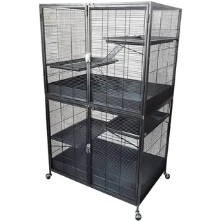 Zoo-Shop Nagerkäfig Rattenkäfig Maximus 94x63x158cm