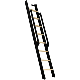 Minka Wangentreppe Strong 199cm max. Geschosshöhe Fichte schwarz