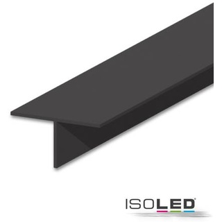 Fiai IsoLED ISOLED Trockenbau T-Profil 12, Aluminium schwarz 9005 200cm,
