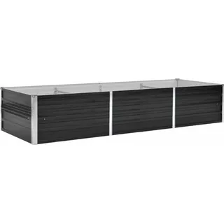 vidaXL Garten-Hochbeet verzinkter Stahl 240 x 80 x 45 cm Anthrazit 