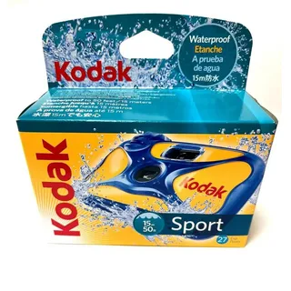 Kodak Einwegkamera Water Sport 27 Aufnahmen, wasserdicht, ISO 800 für hohe Lichtempfindlichkeit