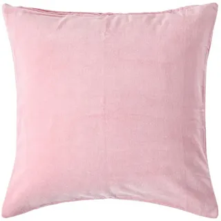 Homescapes Kissenbezug Samt 60 x 60 cm Rosa