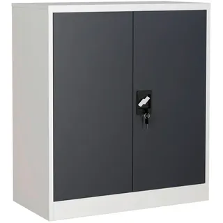 VCM Malivo Aktenschrank 2fach 80 x 40 x 180 schwarz