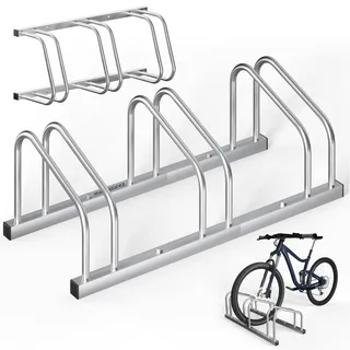 monzana Fahrradständer für Fahrräder - 35-60 mm Reifenbreite Mehrfachständer Aufstellständer Radständer Bodenständer Fahrradhalter