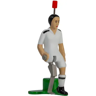 TIPP-KICK Pro-Kicker CL Madrid I Original Spieler für Groß & Klein I Spielspaß mit der Fußball-Figur Spiel I Zubehör I Trikot Weiß