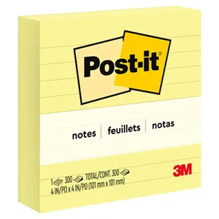 Post-it Haftnotiz 675YL, Xl-Block Liniert, 300Bl