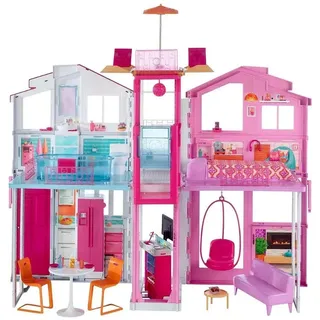 Barbie Puppenhaus, Pink, Kunststoff, Spielzeug, Kinderspielzeug, Kinderspiele