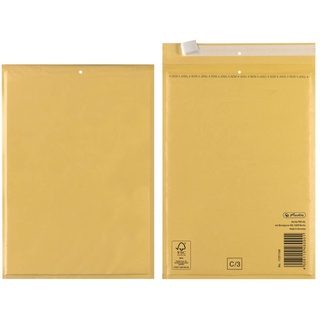 Herlitz Luftpolstertasche C3 4 Stück, 170 x 220 mm, braun
