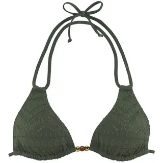 LASCANA Bikini-Top Damen Grün 44 Cup C/D