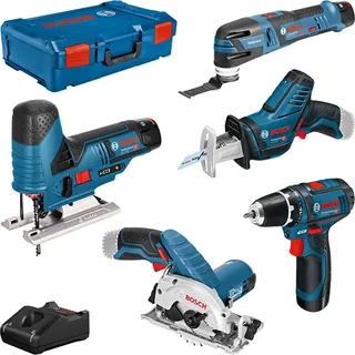 Bosch Professional Akku-Maschinenset inkl. L-Boxx + 3 Akkus 3.0Ah (0615A0017C)