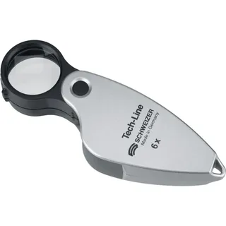 Schweizer Einschlaglupe Tech-Line Vergr. 6x Linsen-D.22,8mm