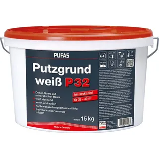 Pufas Putzgrund P32 fein weiß 15 kg