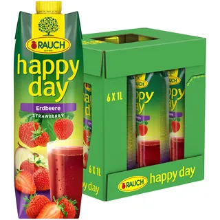 Happy Day Erdbeere Fruchtnektar 6 x 1 l