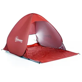 Outsunny Faltzelt Pop-Up Zelt für 2 Personen rot