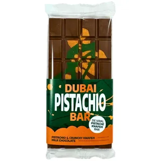 Dubai Schokolade - Pistachio Knafeh Vollmilch - Viral Dubai Bar Geruba Chocolade