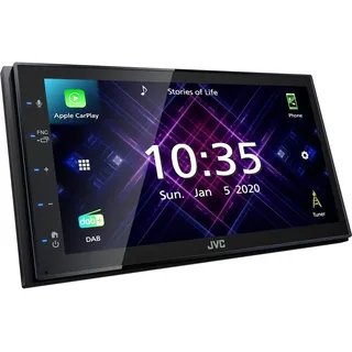 JVC KW-M565DBT Doppel-DIN Moniceiver mit DAB+, Bluetooth, Apple CarPlay, Android Auto, 17,3 cm Touchscreen