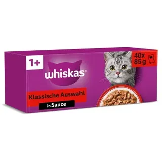 Whiskas Klassische Auswahl in Sauce 40 x 85 g